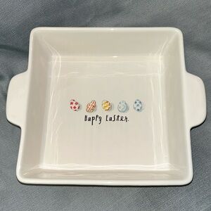 Rae Dunn artisan collection by magenta. Happy Easter casserole dish.